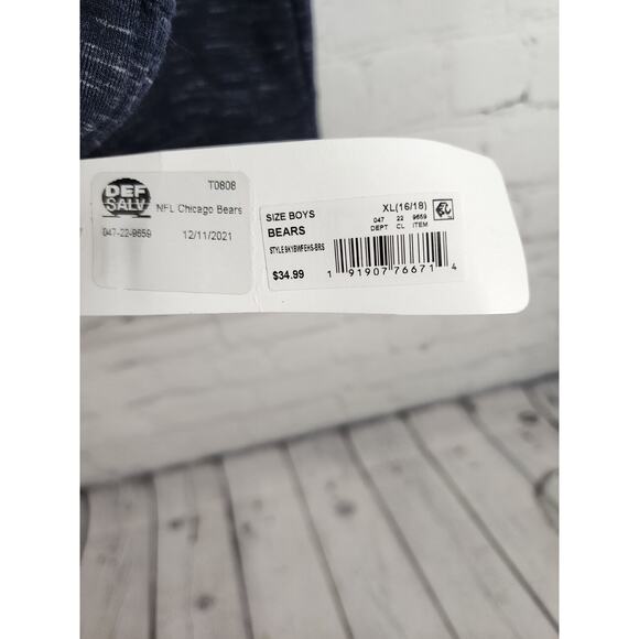 NFL Team Apparel Chicago Bears Pullover Hoodie Sweater XL Youth/Womens Blue NFL - Picture 3 of 5